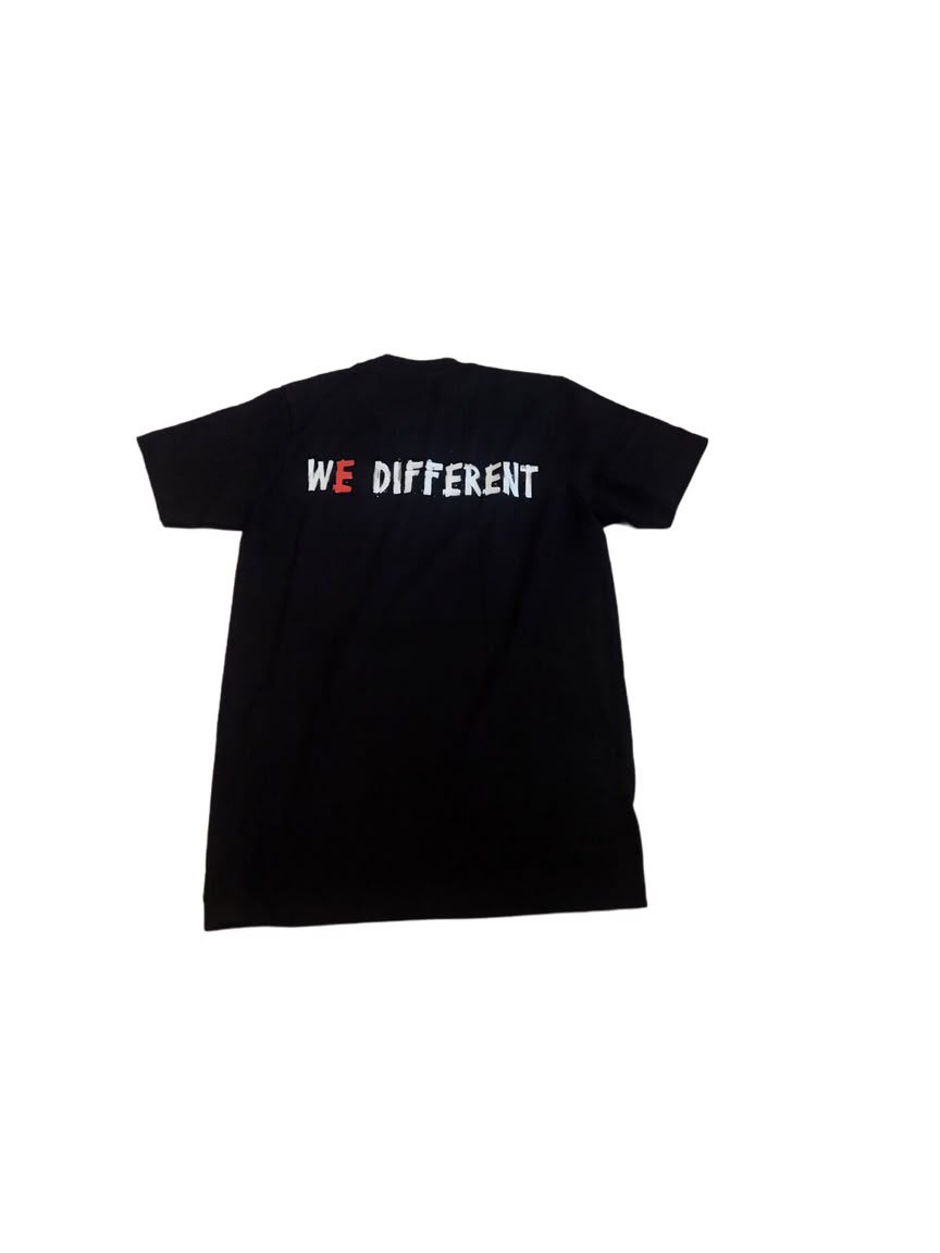 ABNORMAL WE DIFFERENT TEE — Black — view 3