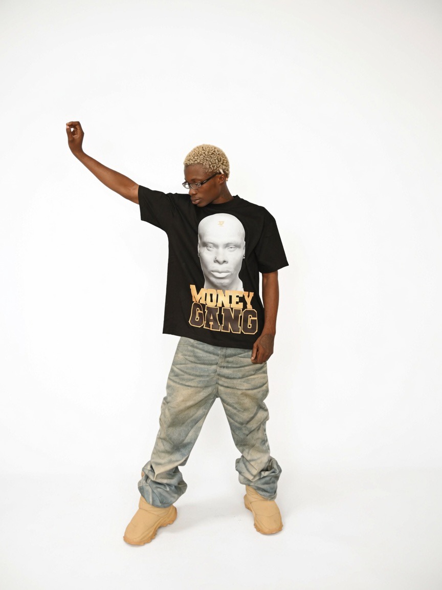 MONEY GANG TEE — Black — view 3