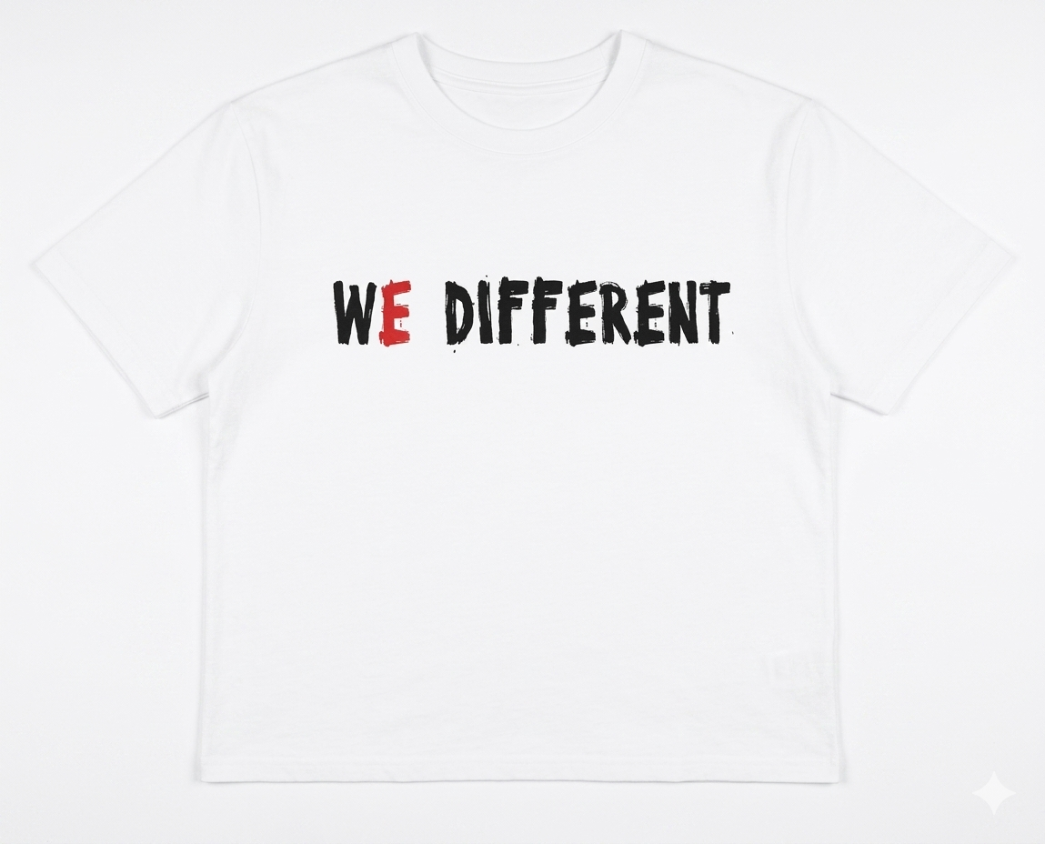 WE DIFFERENT TEE — Black — view 3