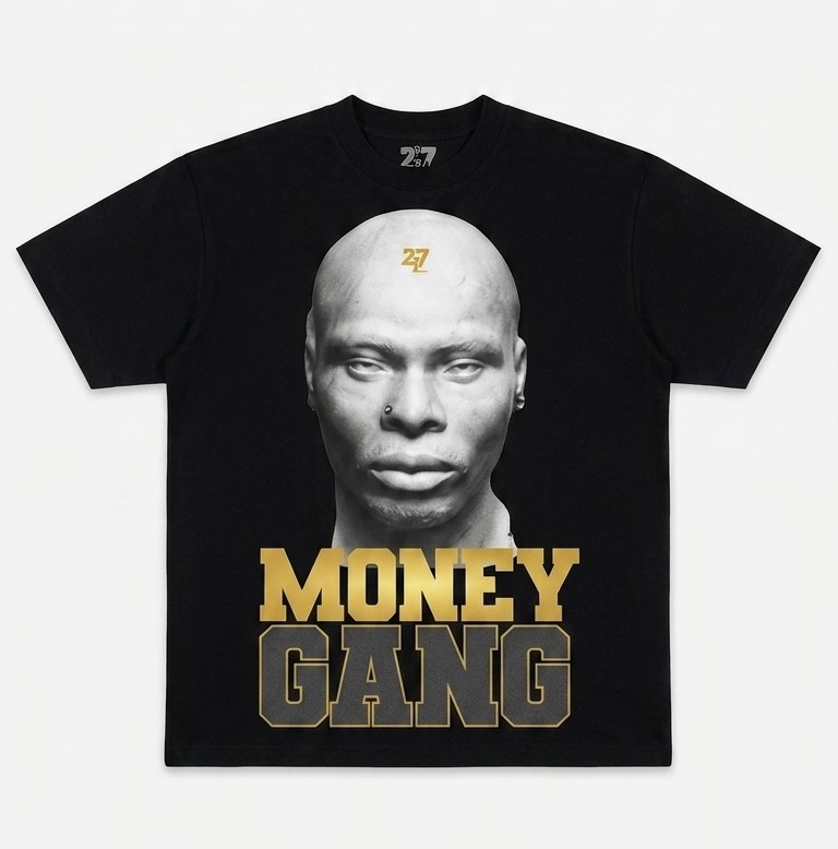 MONEY GANG TEE — Black — view 1