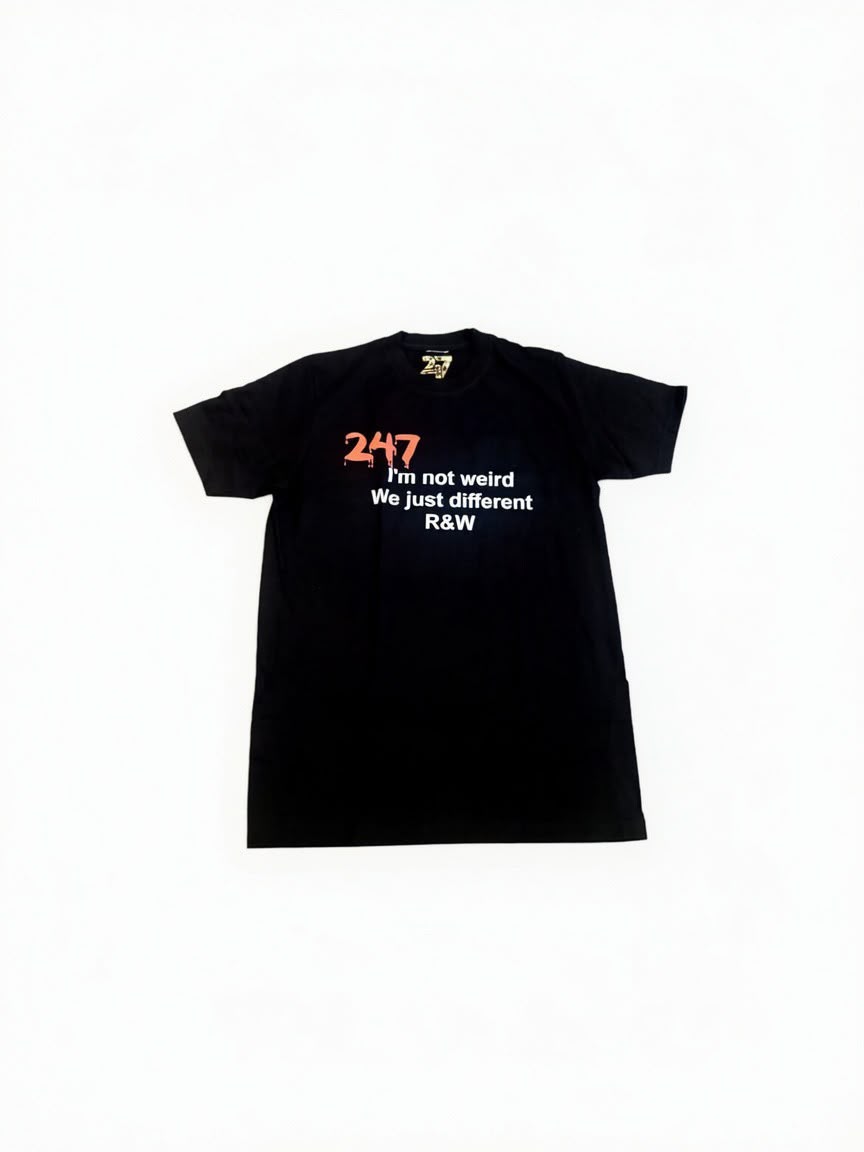 ABNORMAL WE DIFFERENT TEE — Black — view 2